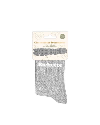 CHAUSSETTES FESTON COURTES PAILLETTES BICHETTE