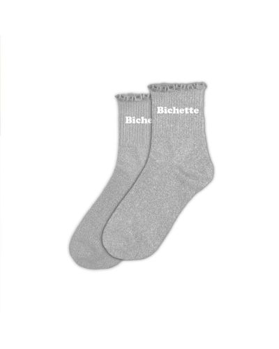 CHAUSSETTES FESTON COURTES PAILLETTES BICHETTE