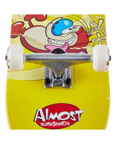 SKATEBOARD ALMOST COMPLETE 8.0 X 31.56 RENSTIMPY DRAIN YELLOW