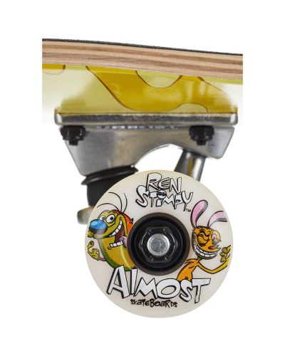 SKATEBOARD ALMOST COMPLETE 8.0 X 31.56 RENSTIMPY DRAIN YELLOW