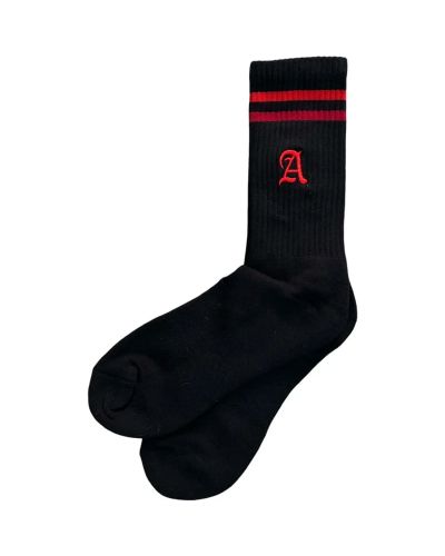 SOCKS MAISON MÈRE BLACK/RED