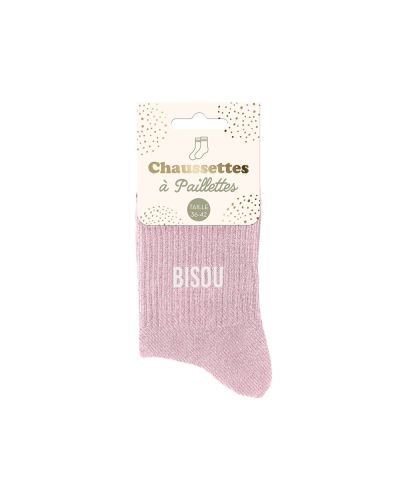 CHAUSSETTES PAILLETTES BISOU