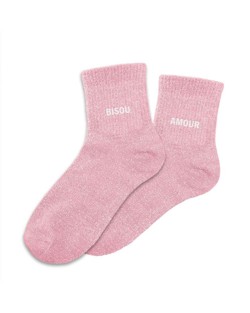 CHAUSSETTES PAILLETTES DUO BISOU AMOUR