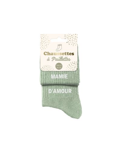 CHAUSSETTES PAILLETTES DUO MAMIE D AMOUR