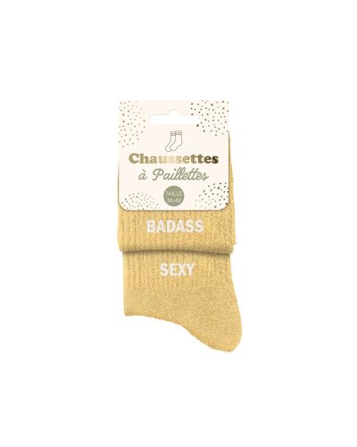 CHAUSSETTES PAILLETTES DUO BADASS SEXY