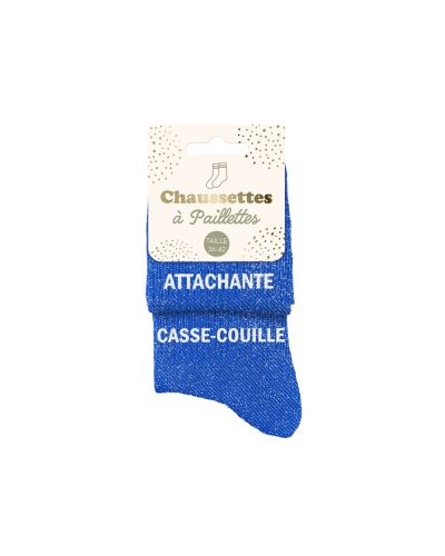 CHAUSSETTES PAILLETTES DUO ATTACHANTE CASSE-COUILLE