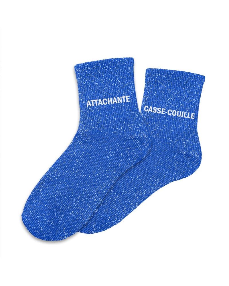 CHAUSSETTES PAILLETTES DUO ATTACHANTE CASSE-COUILLE