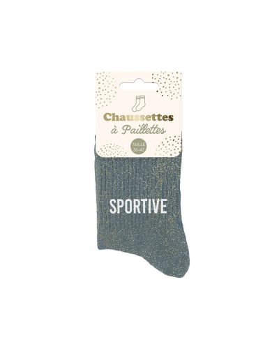 CHAUSSETTES PAILLETTES SPORTIVE