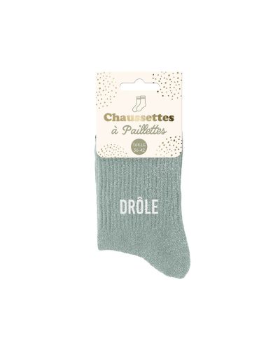 CHAUSSETTES PAILLETTES DROLE
