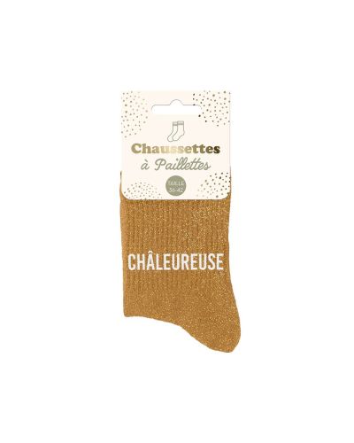 CHAUSSETTES PAILLETTES CHALEUREUSE