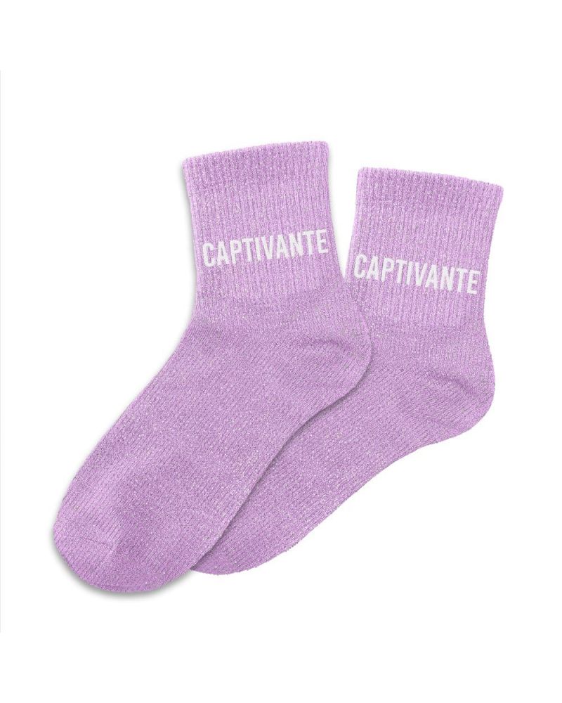 Chaussettes GENERIQUE SUD TRADING Une Paire De Chaussettes Paillettes Têtue 36-42