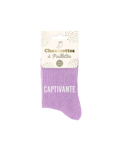 CHAUSSETTES PAILLETTES CAPTIVANTE