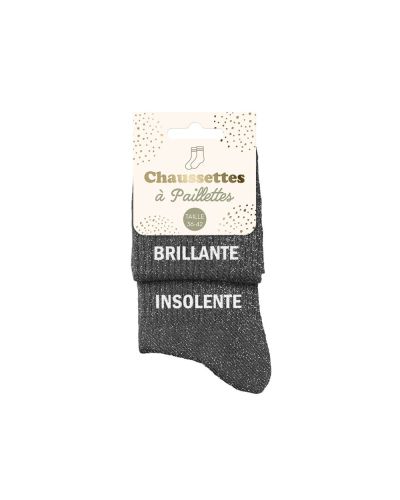 CHAUSSETTES PAILLETTES DUO BRILLANTE INSOLENTE