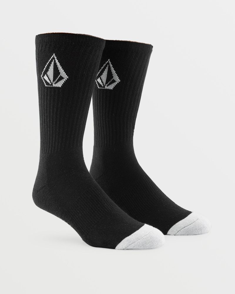 FULL STONE SOCK 3PK BLACK