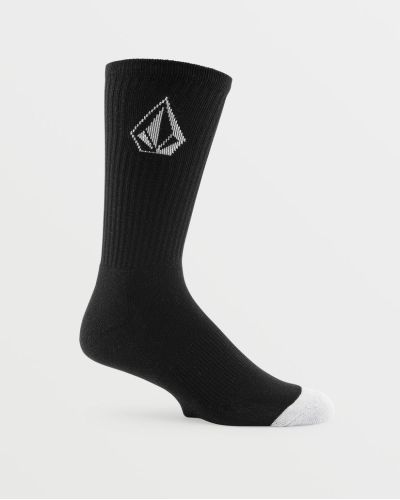 FULL STONE SOCK 3PK BLACK