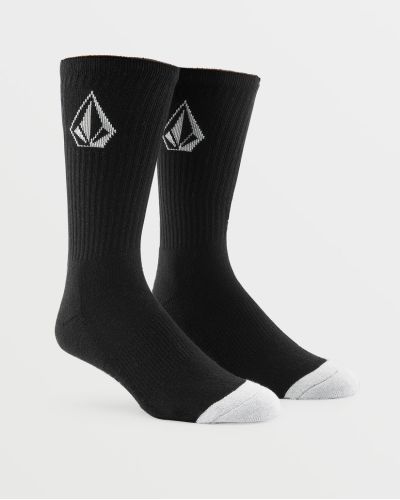 FULL STONE SOCK 3PK BLACK