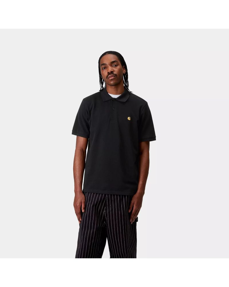 S/S Chase Pique Polo noir