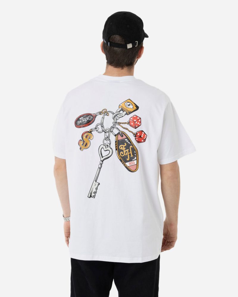 Tee Keychain blanc