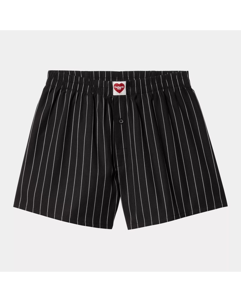 Cotton Boxer noir rayé