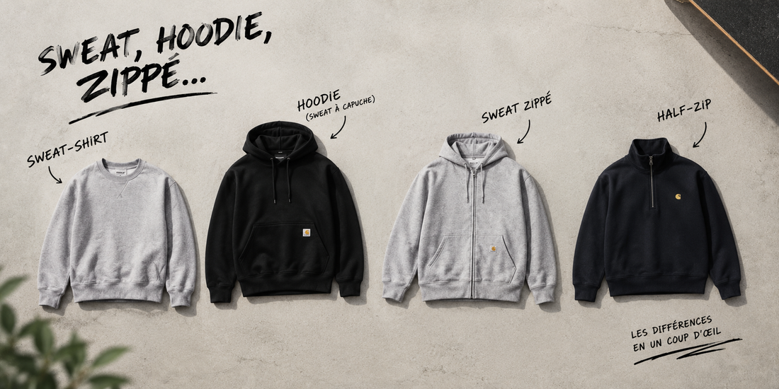 Hoodie, sweat-shirt, sweat à capuche : quelle différence, et comment bien choisir le sien ?