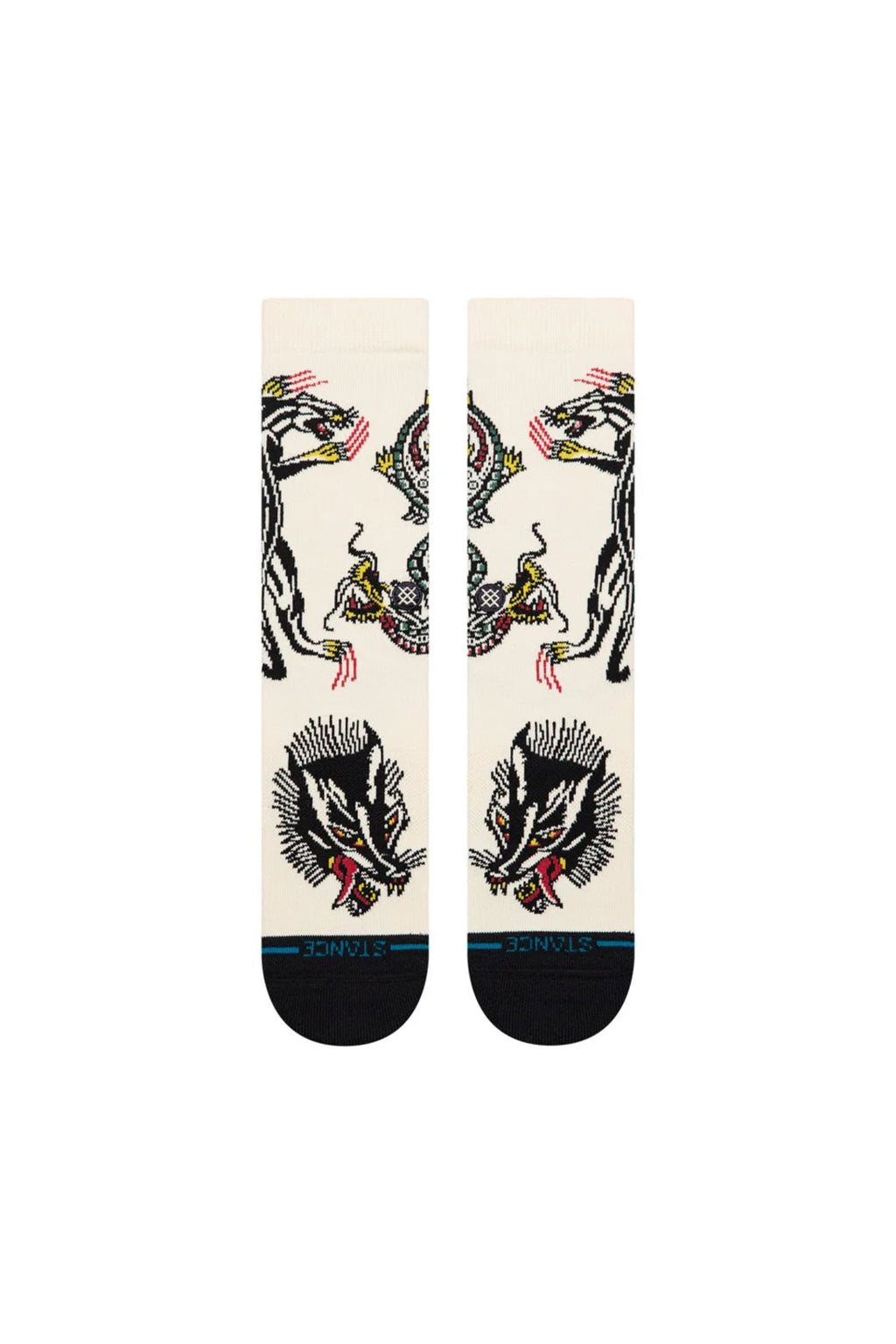 Chaussettes Stance Battle Crew - Cream Unisexe