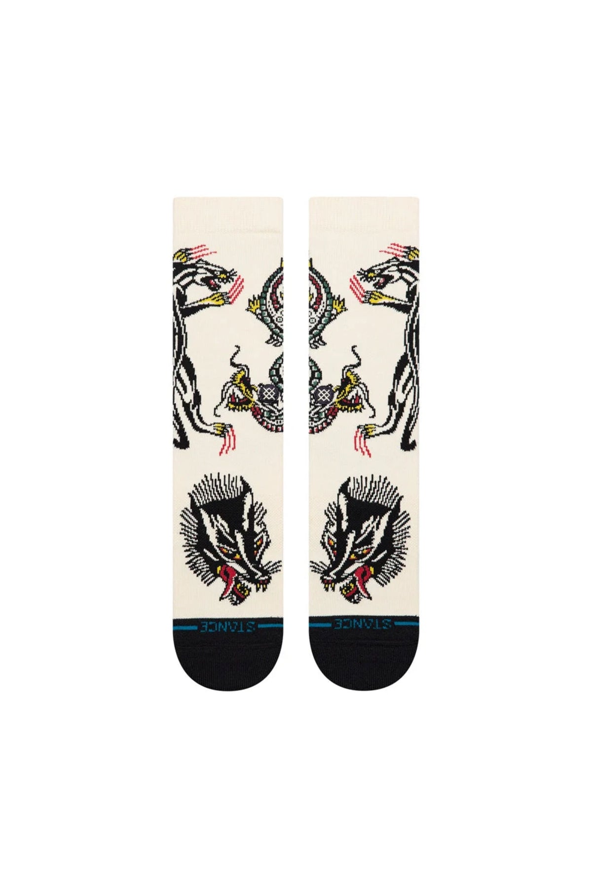Chaussettes Stance Battle Crew - Cream Unisexe