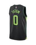 Maillot de basket Nike Celtics Tatum City Edition 2024/25 Swingman noir et vert