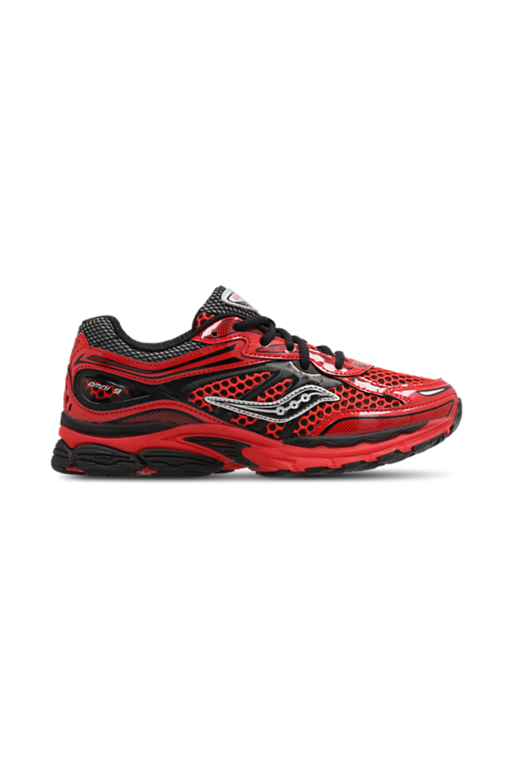 Saucony Omni 9 KDZ - Sneakers Running Cramoisi/Noir