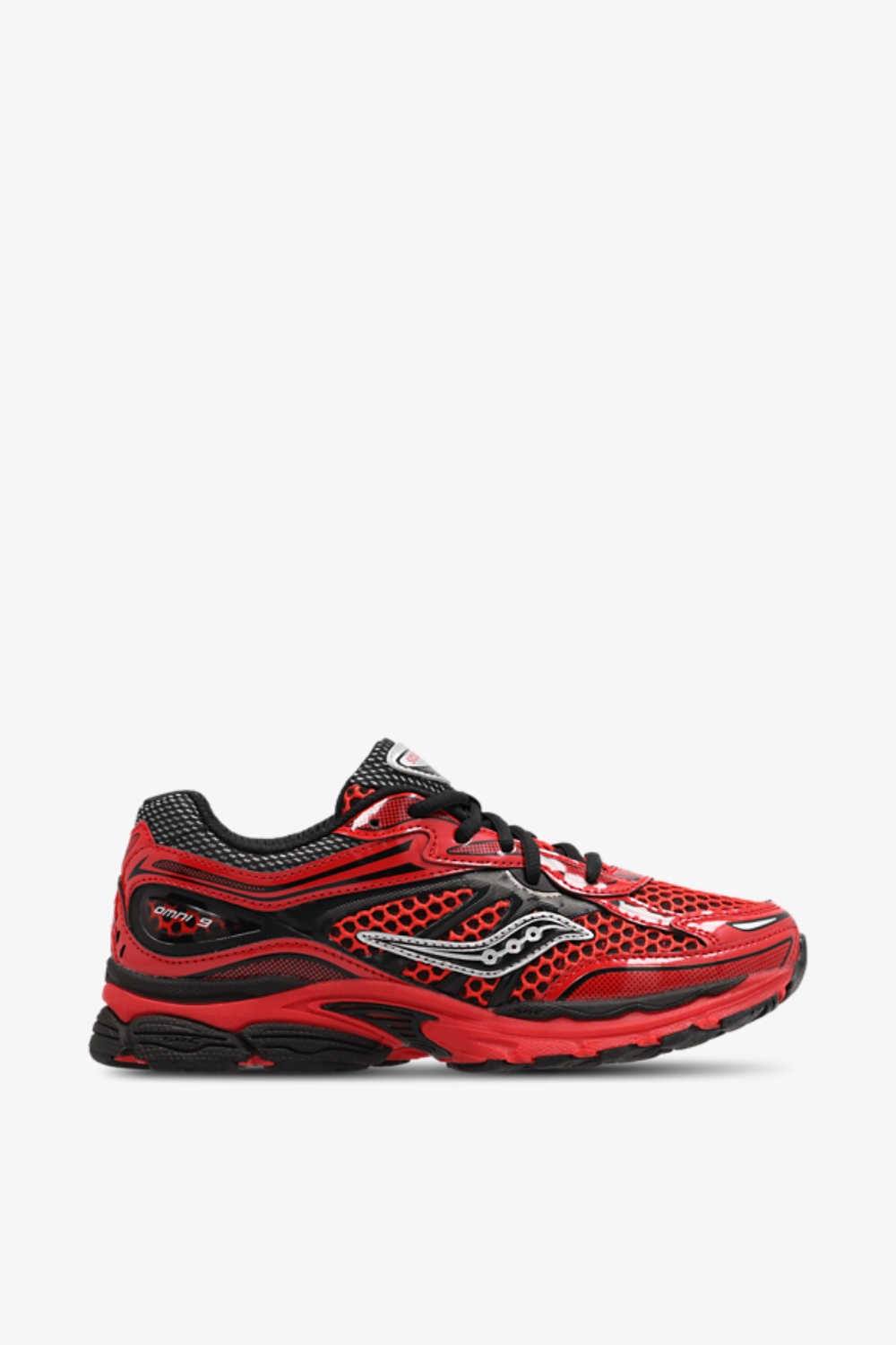 Saucony Omni 9 KDZ - Sneakers Running Cramoisi/Noir