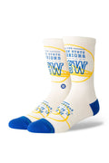 Chaussettes Stance Banner GSW – Blanc cassé
