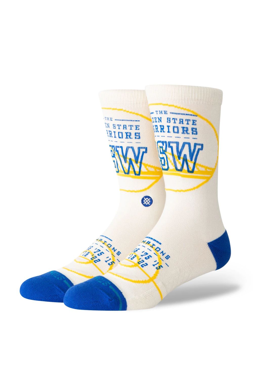Chaussettes Stance Banner GSW – Blanc cassé