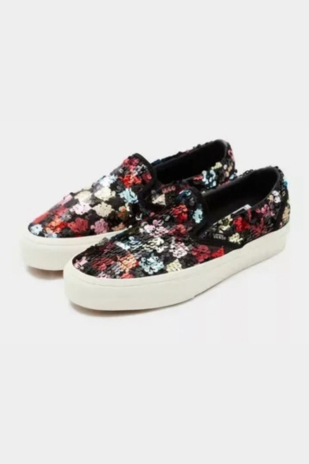 Sneakers Vans Classic Slip-On Sequin Checkerboard - Black Femme