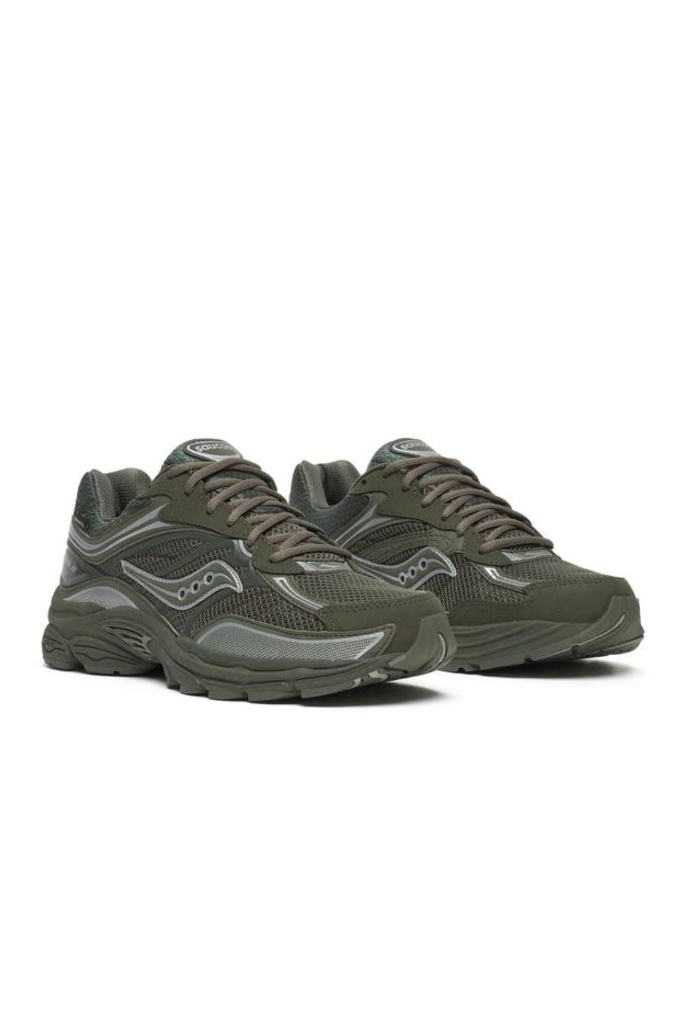 Sneakers Saucony ProGrid Omni 9 GORE-TEX - Fatigue/Silver Unisexe