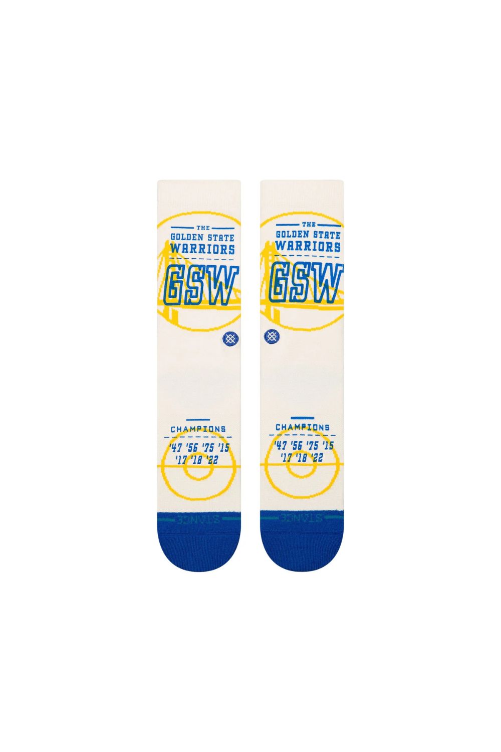 Chaussettes Stance Banner GSW – Blanc cassé
