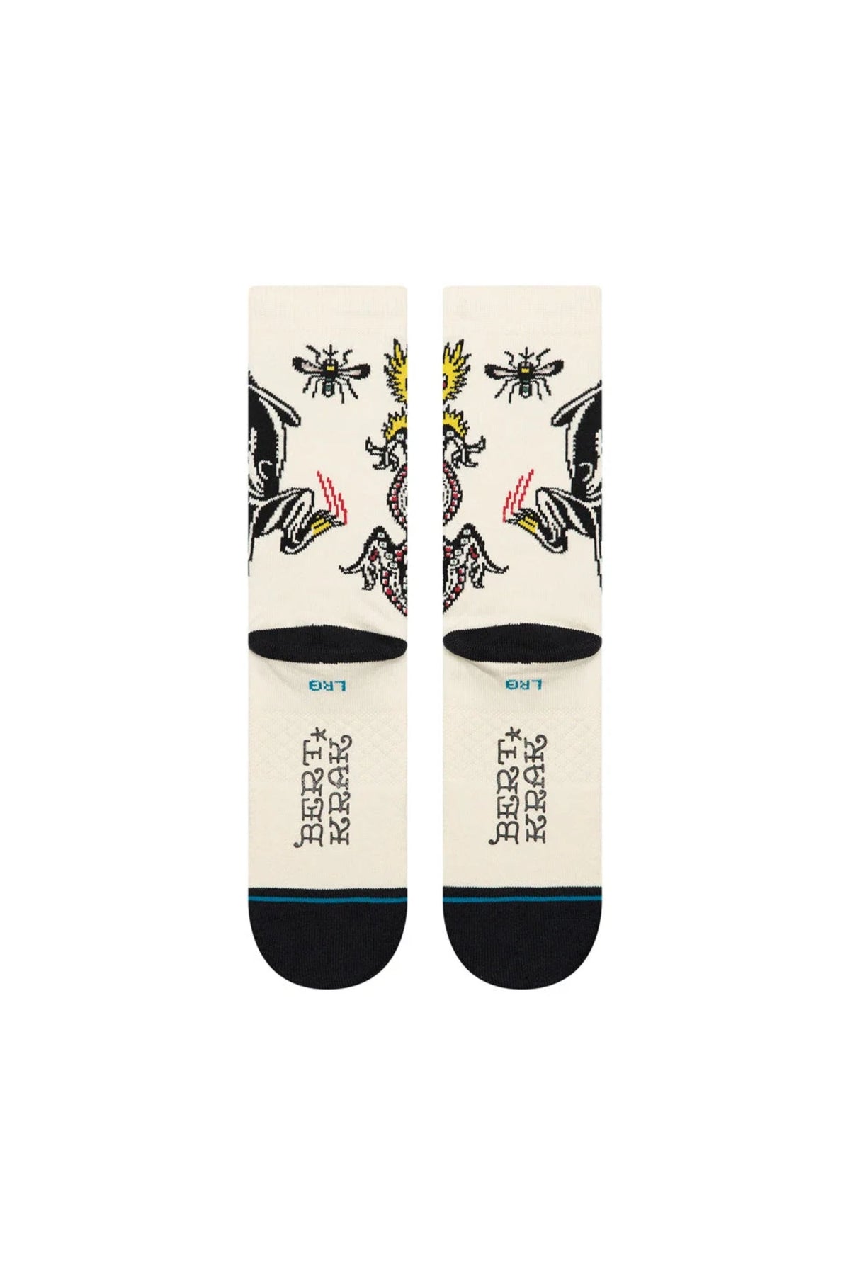 Chaussettes Stance Battle Crew - Cream Unisexe