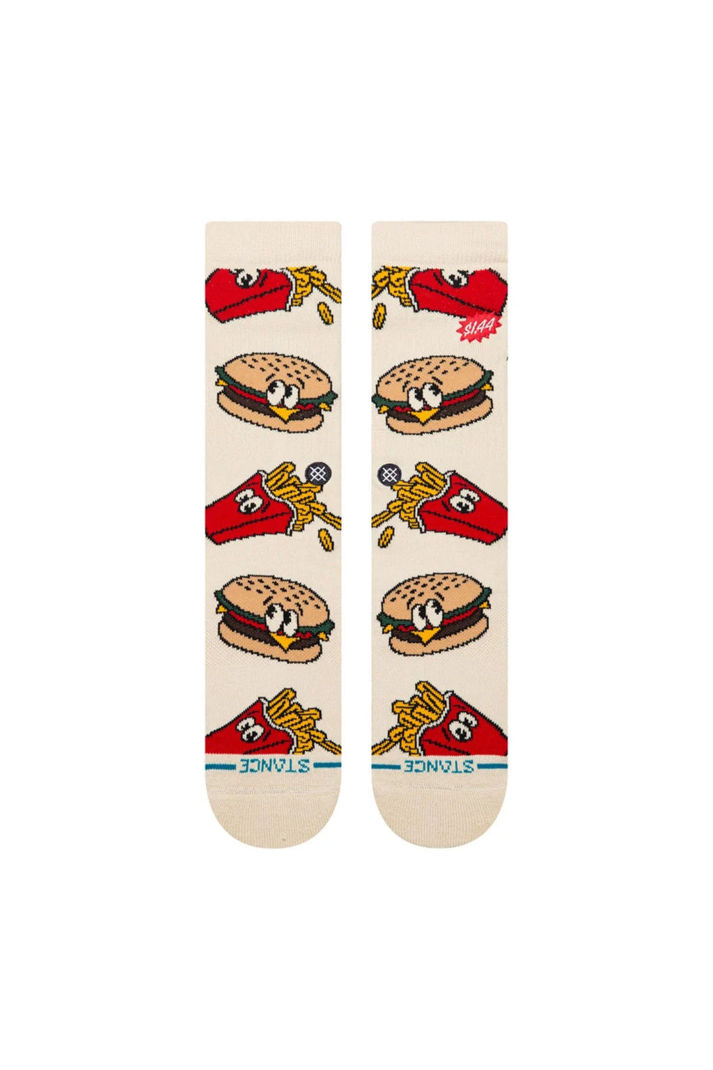 Chaussettes Stance Combo Meal Crew - Tan Unisexe