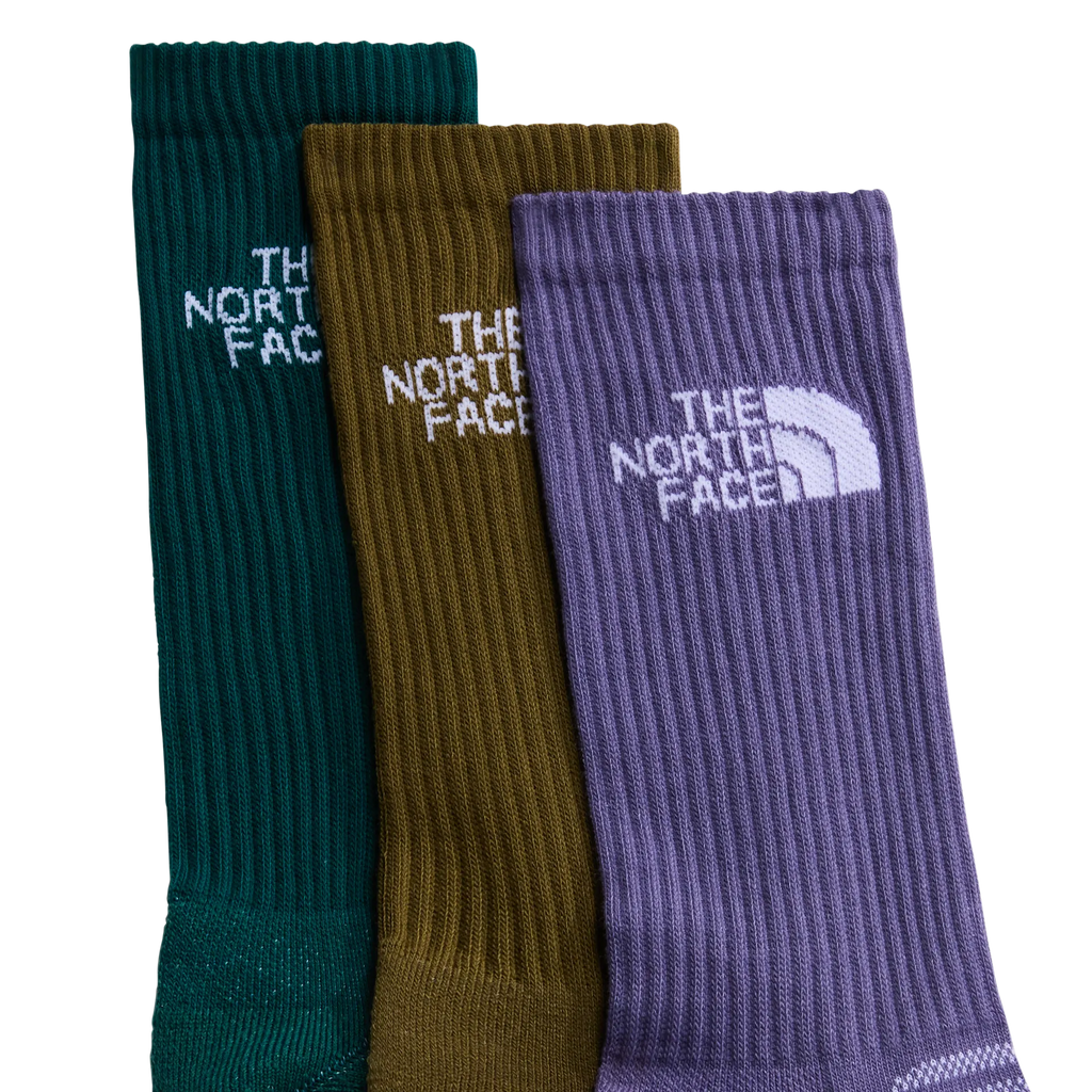 Lot de 3 paires de chaussettes The North Face MLSPRT SOCK CSH CREW 3P Grounded Plum