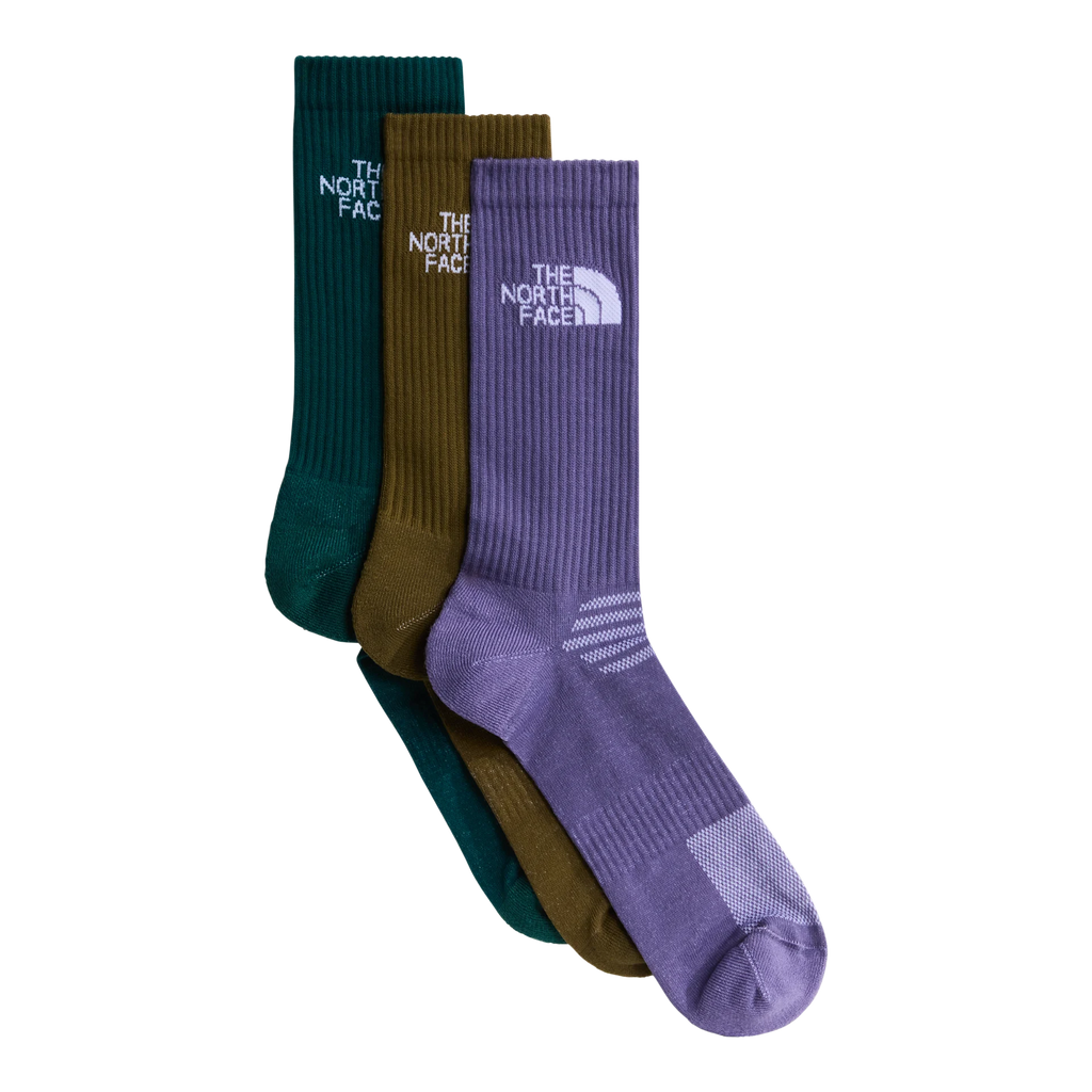 Lot de 3 paires de chaussettes The North Face MLSPRT SOCK CSH CREW 3P Grounded Plum