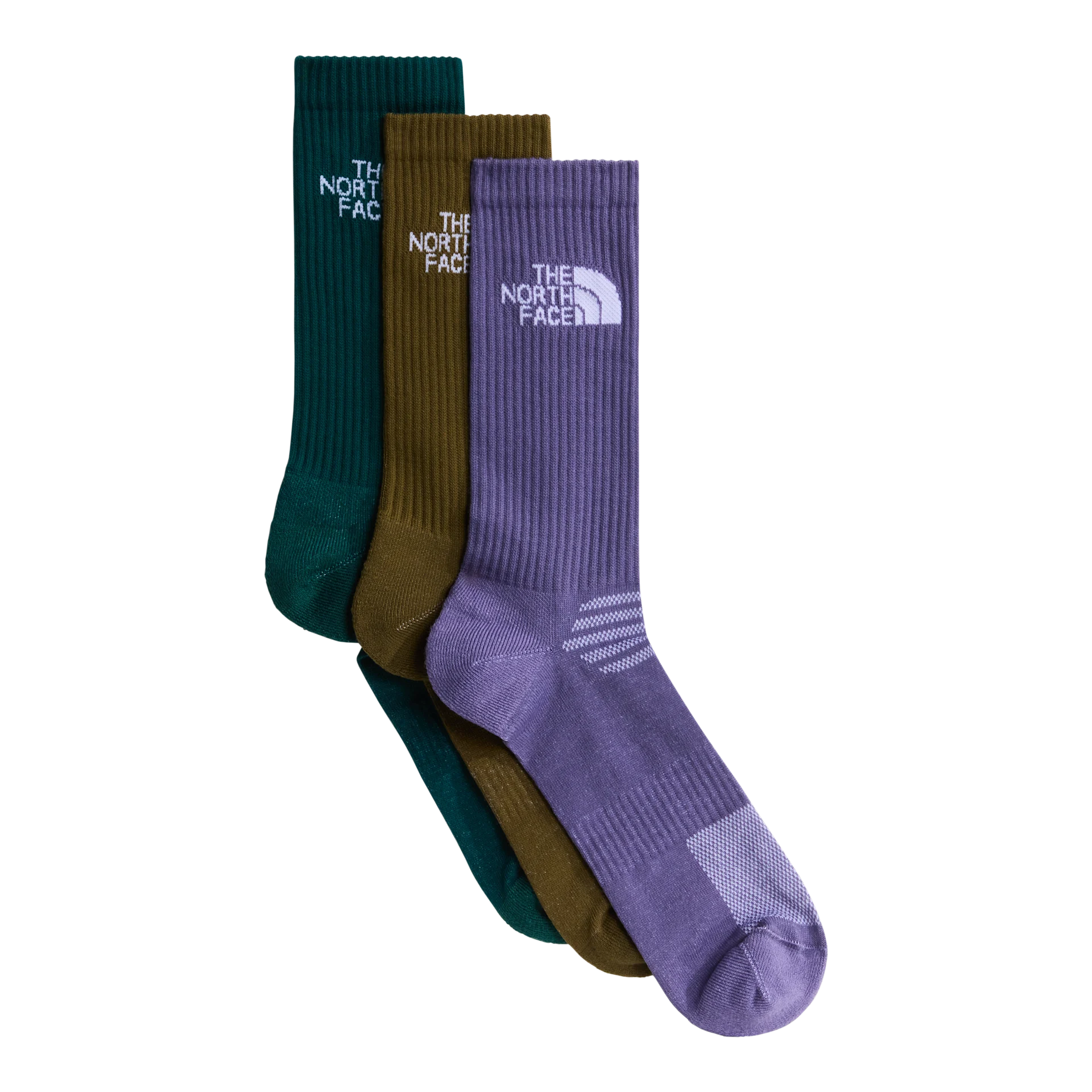 Lot de 3 paires de chaussettes The North Face MLSPRT SOCK CSH CREW 3P Grounded Plum