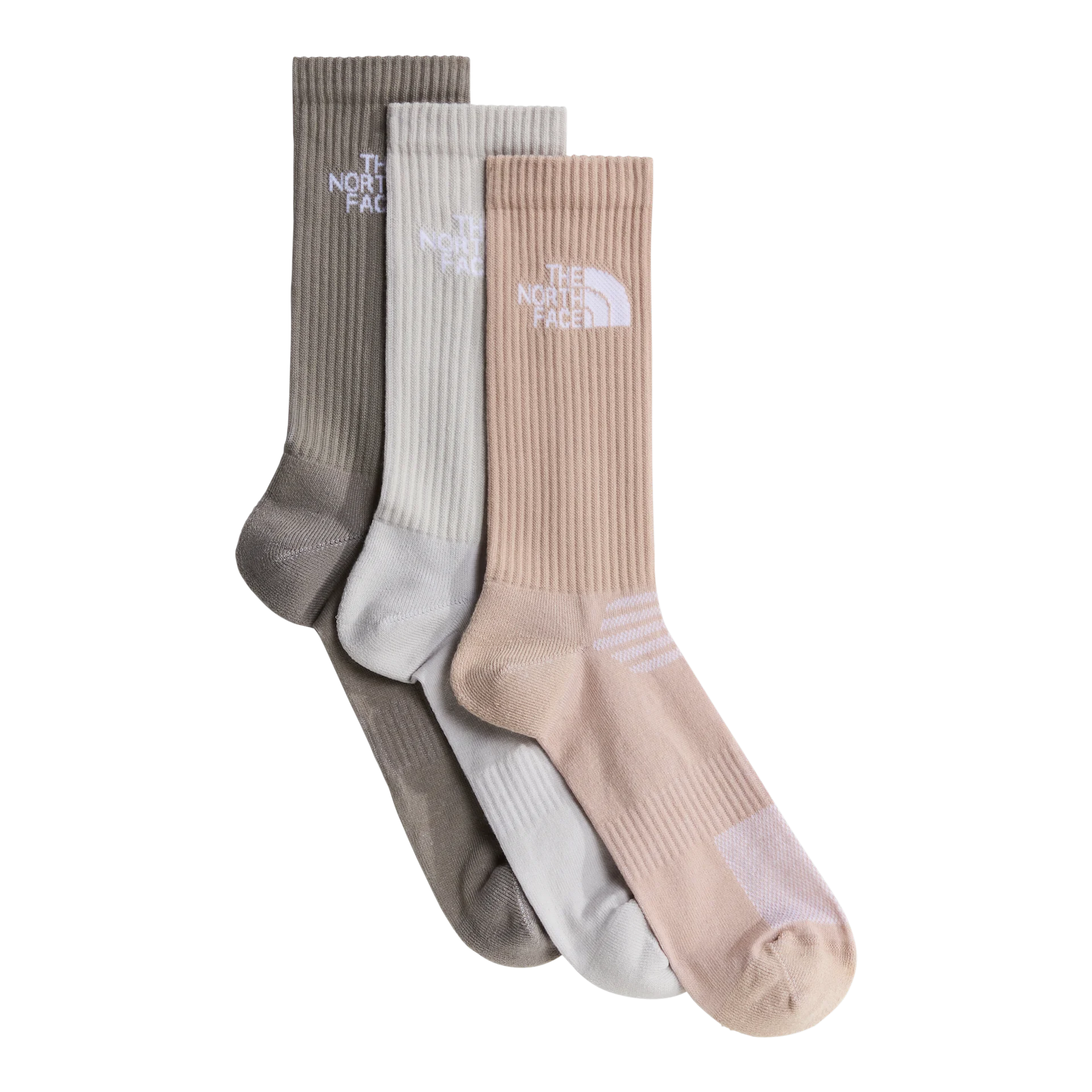 Lot de 3 paires de chaussette The North Face MLSPRT SOCK CSH CREW 3P Stone Slab/Time
