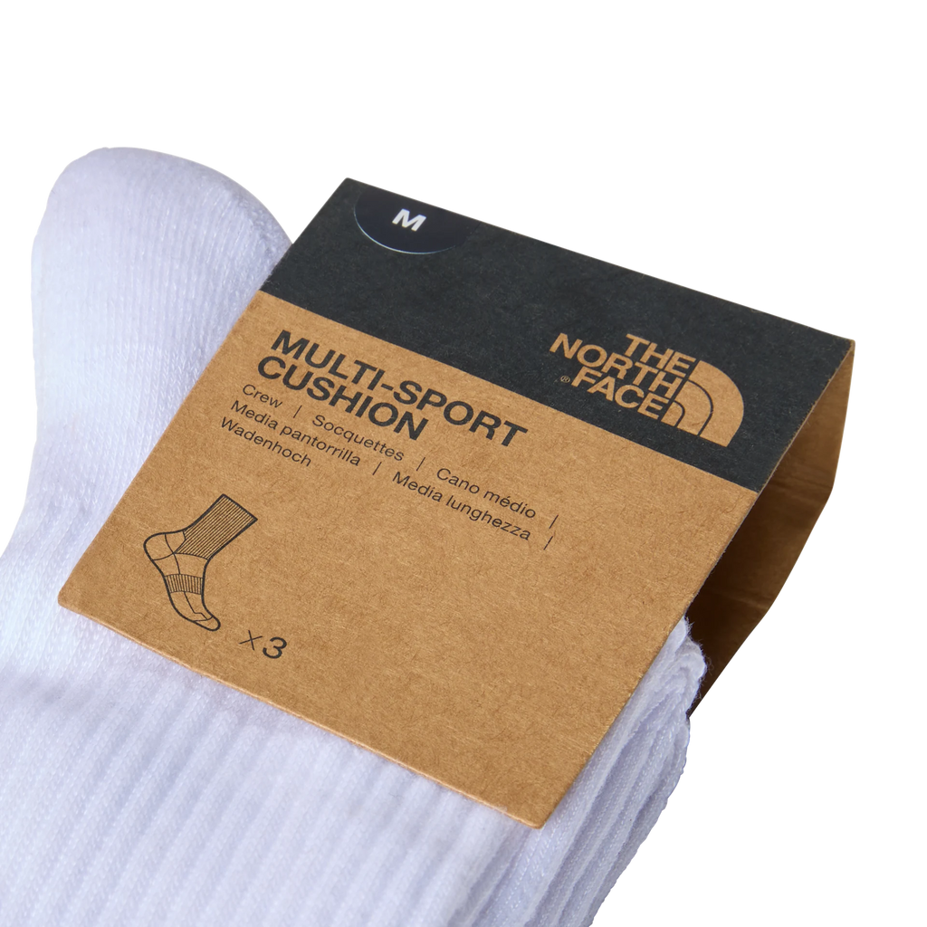 Lot de 3 paires de chaussette The North Face MLSPRT SOCK CSH CREW 3P TNF WHITE