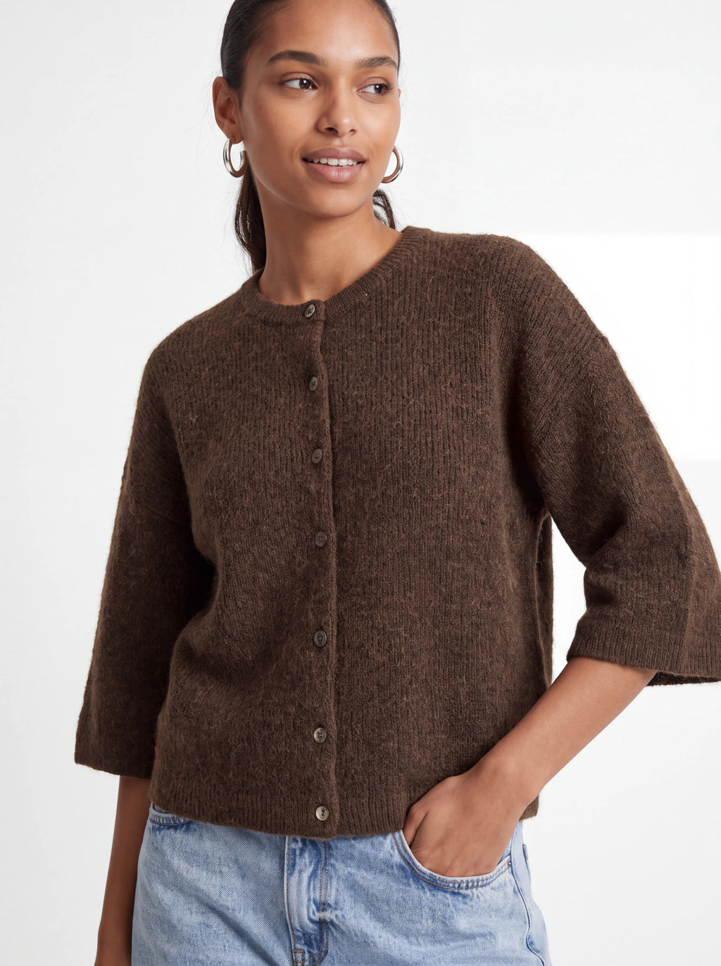 JJXX JXEVI Cardigan Maille Manches Courtes