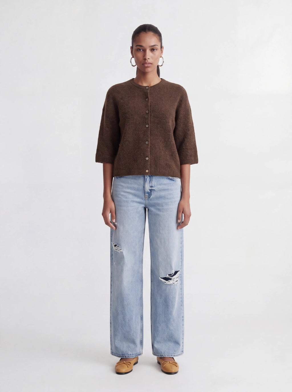 JJXX JXEVI Cardigan Maille Manches Courtes
