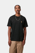 Tee shirt Carhartt S/S CHASE T-SHIRT Black / Gold