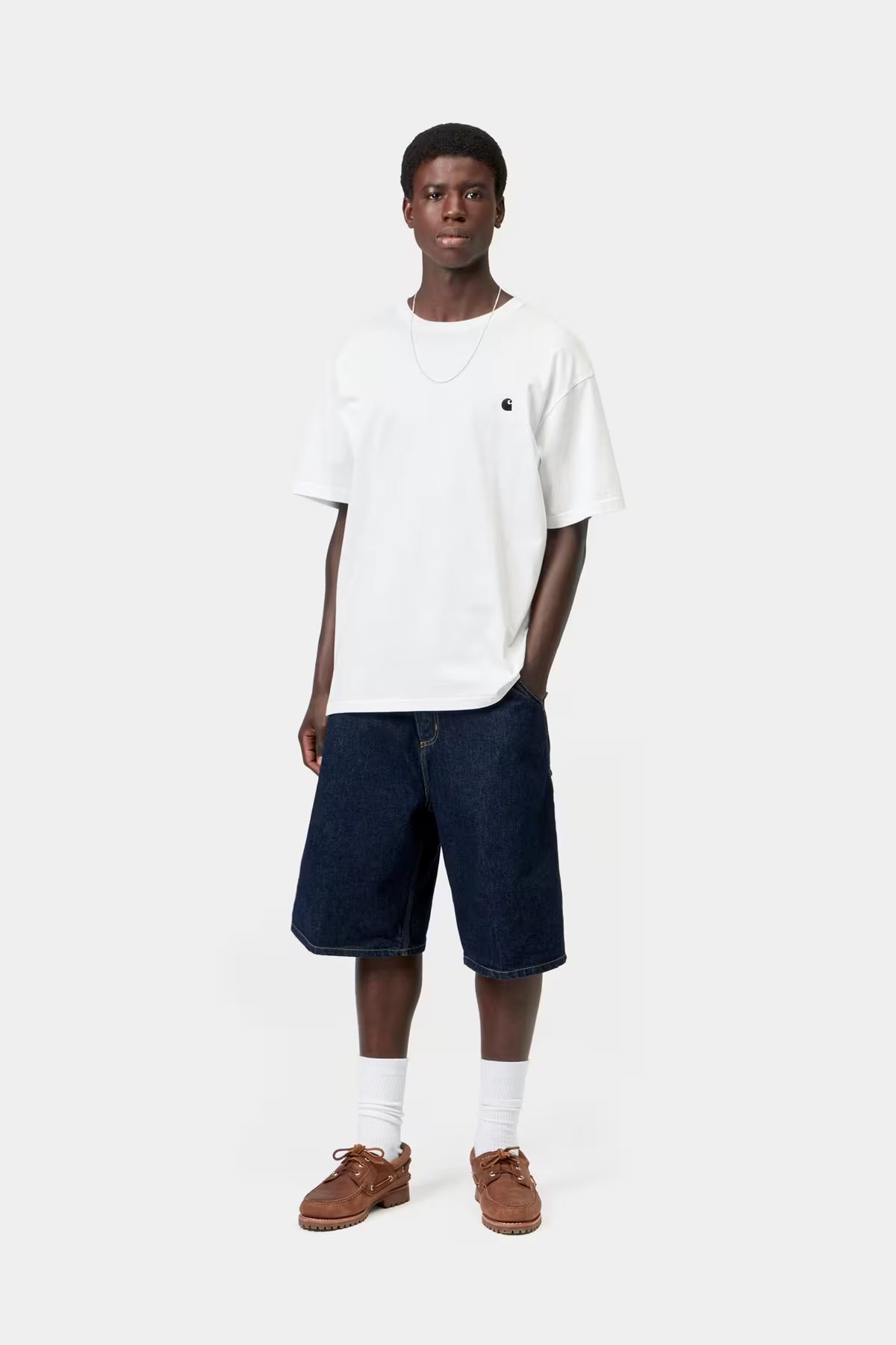 T-shirt Carhartt S/S Madison T-Shirt white/ black