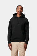 Sweat capuche Carhartt Hooded Chase Sweat black gold