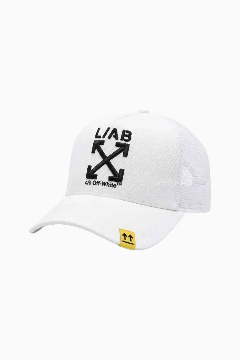 Casquette trucker L/AB Clamp Arrows blanche à visière incurvée