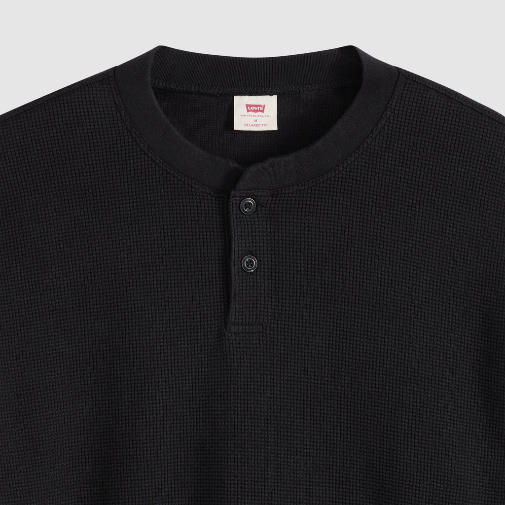 T-shirt manches longues Levi’s® Relaxed Button Henley Mineral Black