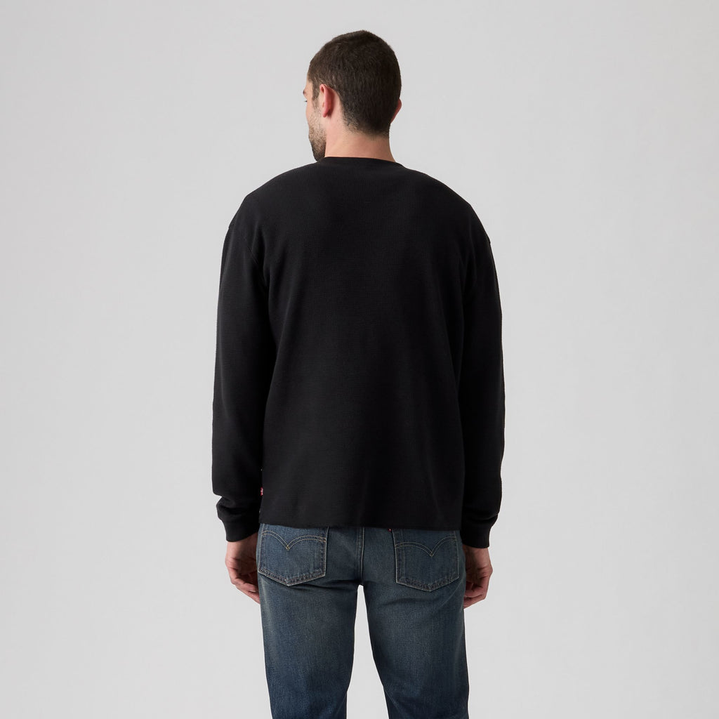 T-shirt manches longues Levi’s® Relaxed Button Henley Mineral Black