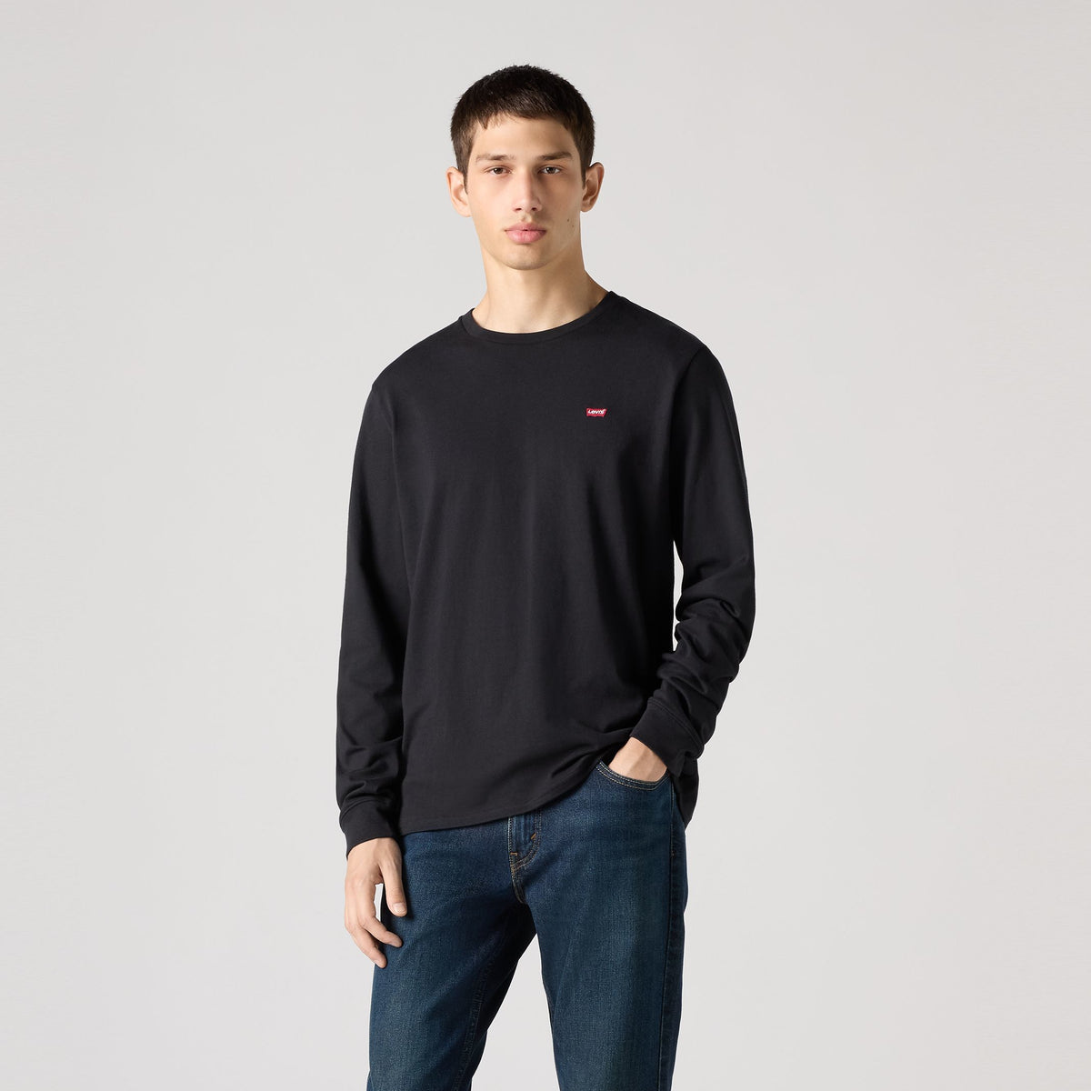 T-shirt manches longues Levi’s® Original Housemark Mineral Black